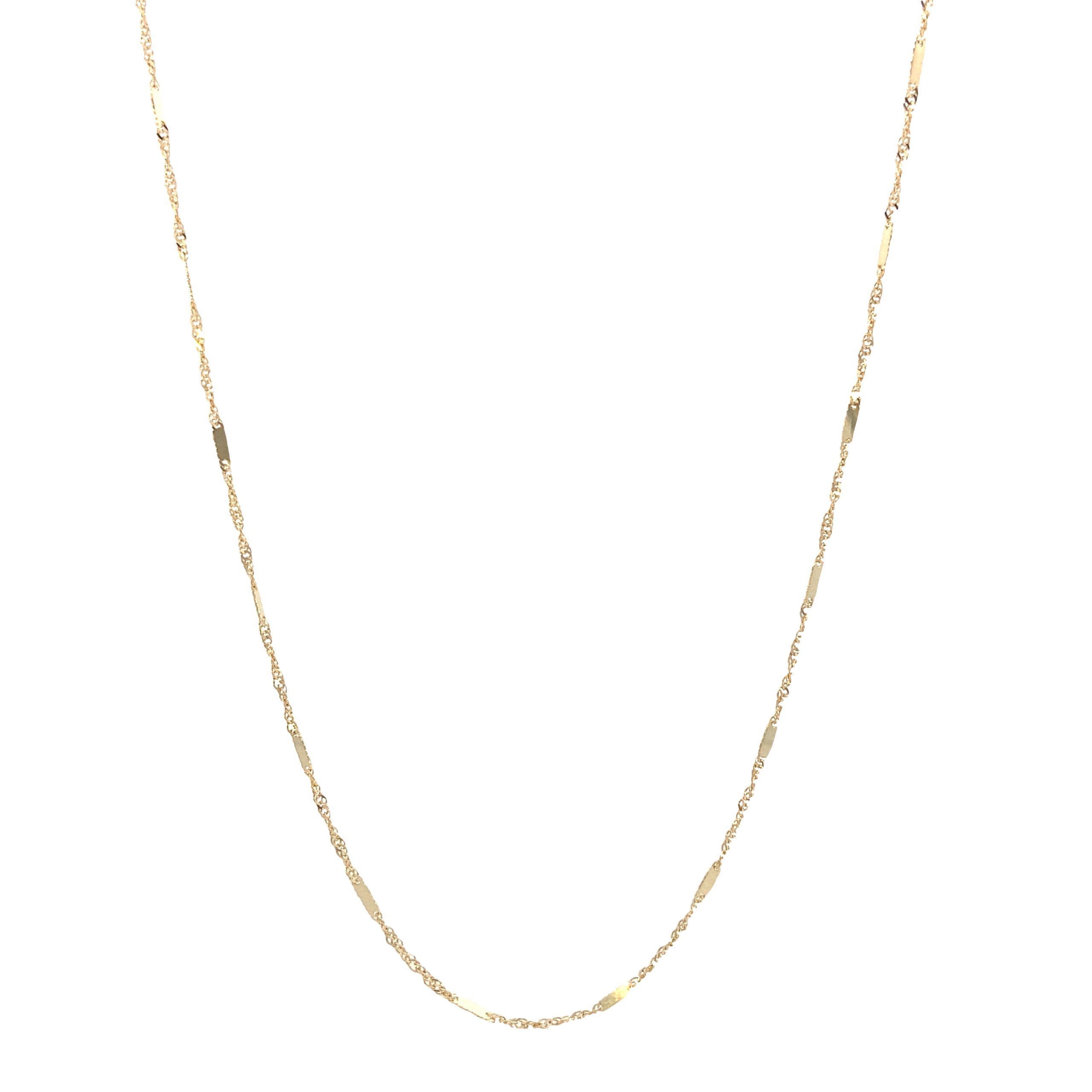 14K Gold Singapore Chain