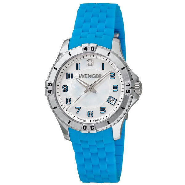 Wenger Women's 01.0121.102 Squadron Blue Silicone Watch