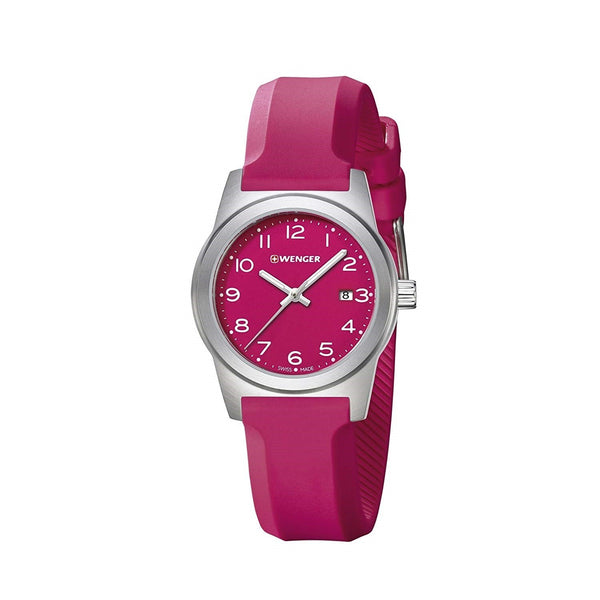 Wenger Women's 01.0411.131 Field Color Pink Silicone Watch
