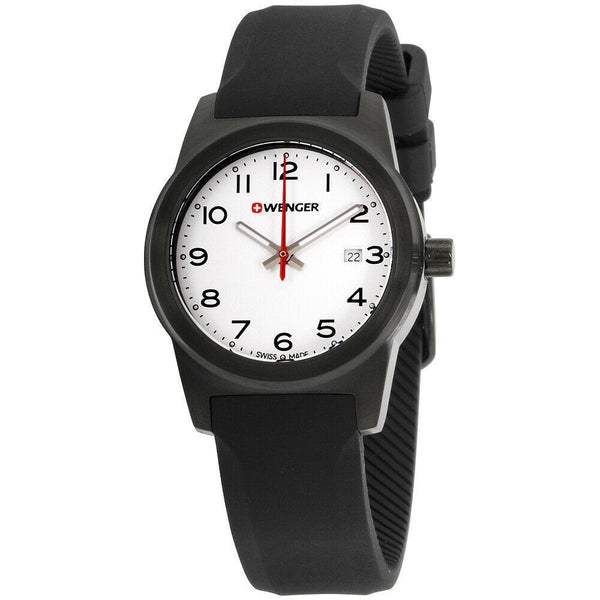 Wenger Women's 01.0411.135.CB Field Color Black Silicone Watch