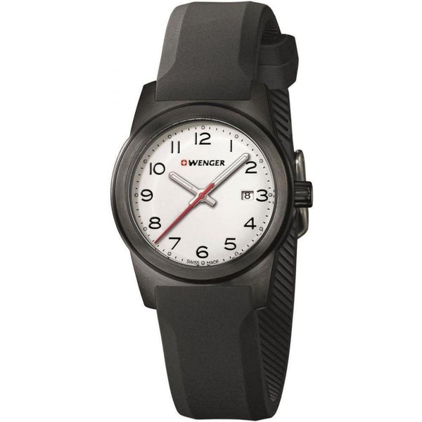 Wenger Women's 01.0411.135 Field Color Black Silicone Watch