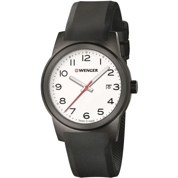 Wenger Men's 01.0441.150 Field Color Black Silicone Watch