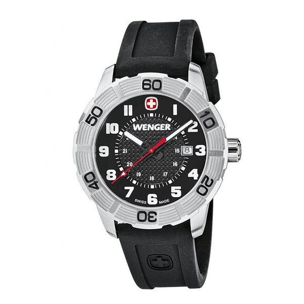 Wenger Men's 01.0851.101 Roadster Black Rubber Watch