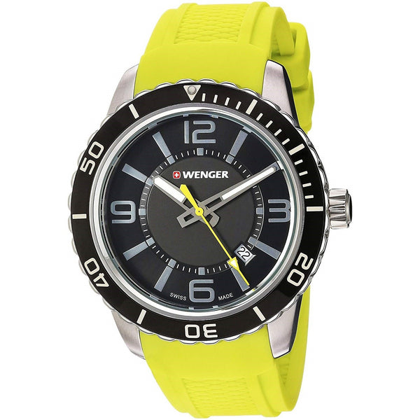 Wenger Men's 01.0851.115 Roadster Yellow Silicone Watch