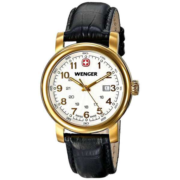 Wenger Women's 01.1021.109 Urban Classic Black Leather Watch