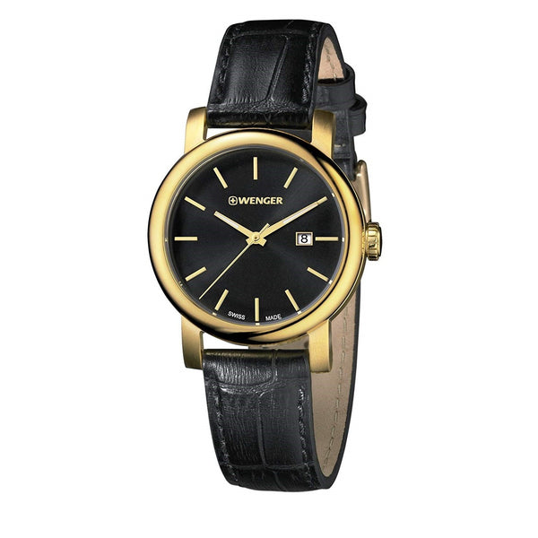Wenger Women's 01.1021.121 Urban Vintage Black Leather Watch