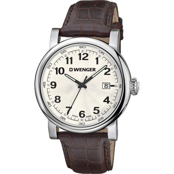 Wenger Men's 01.1041.114 Classic Brown Leather Watch
