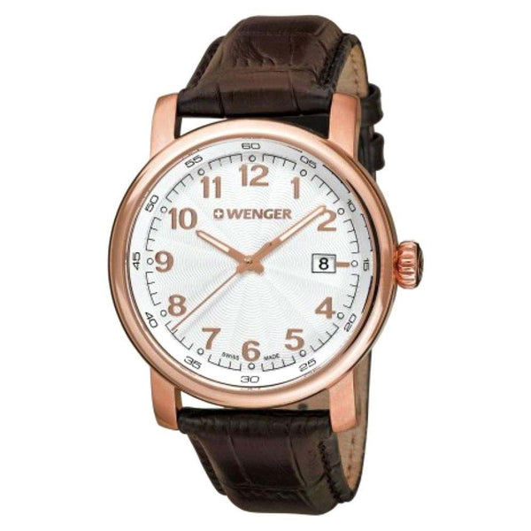 Wenger Men's 01.1041.118 Classic Brown Leather Watch