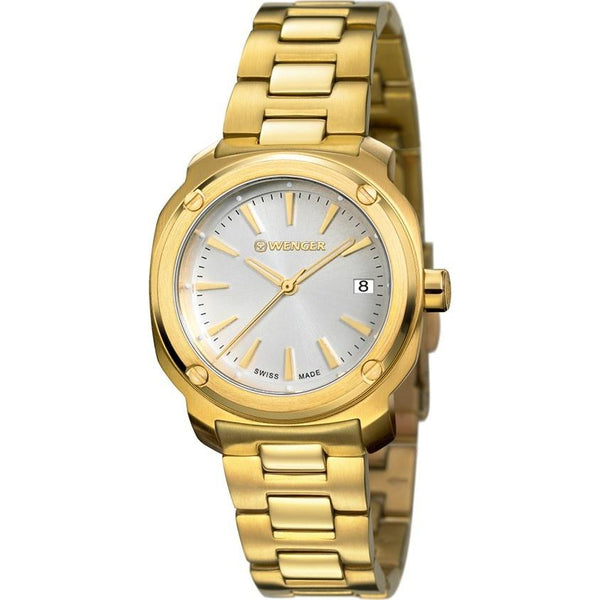 Wenger Women's 01.1121.107 Edge Index Gold-Tone Stainless Steel Watch