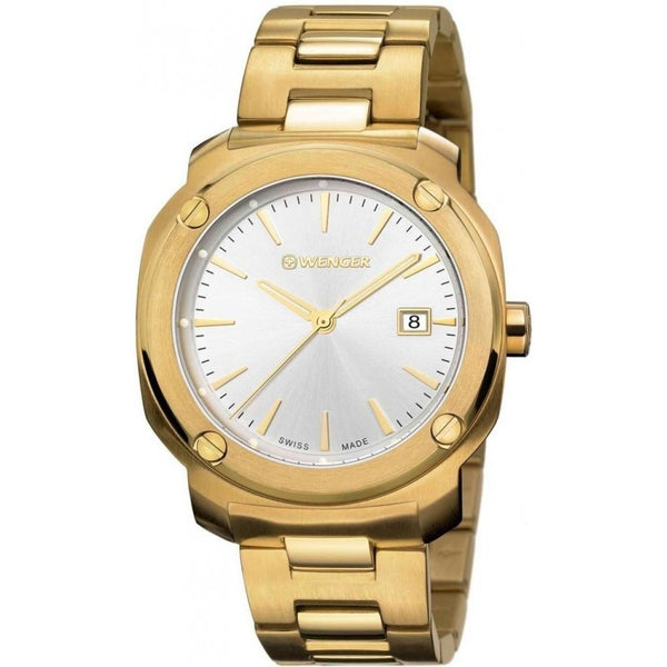 Wenger Men's 01.1141.116 Edge Index Gold-Tone Stainless Steel Watch