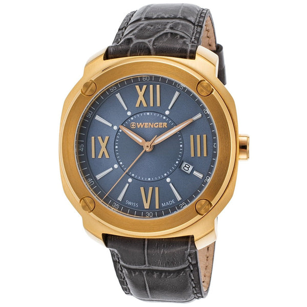 Wenger Men's 01.1141.120 Edge Romans Grey Leather Watch