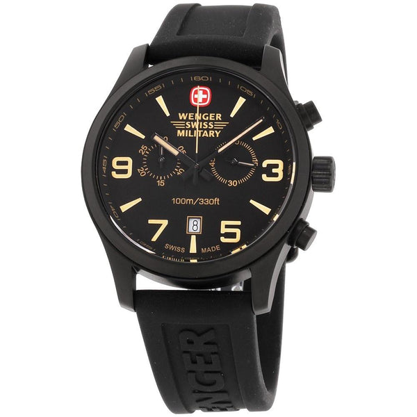 Wenger Men's 01.9143.202 Wenger Black Rubber Watch