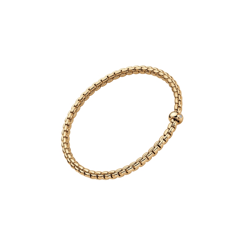 01M01BX_BB_G_XGX_00L Diamond Bracelet In 18 Karat Yellow Gold