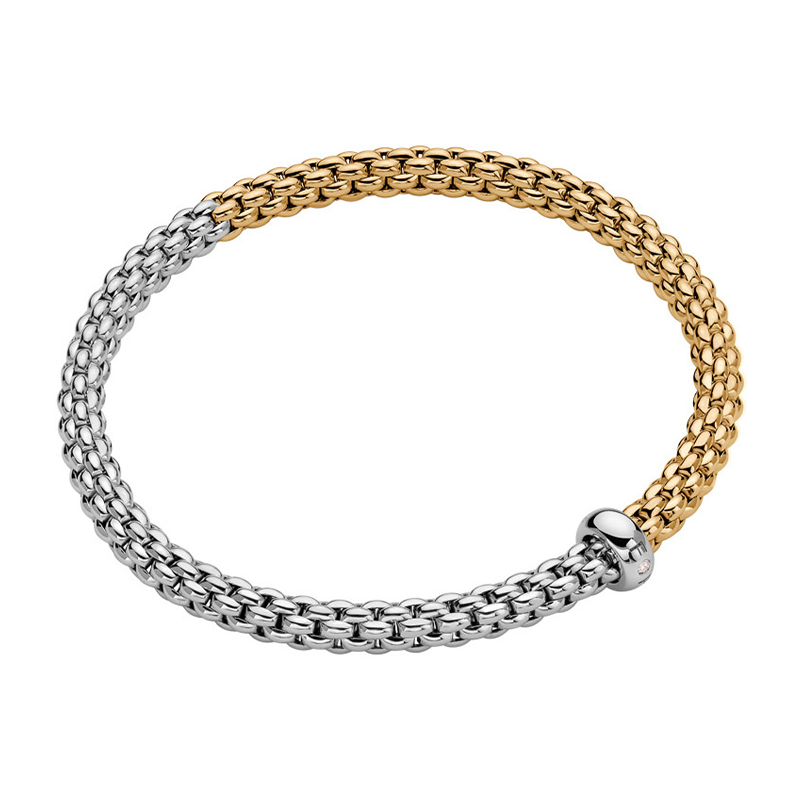 Diamond Bracelet in 18K White & Yellow Gold 01M06B2_BB_2_XBX