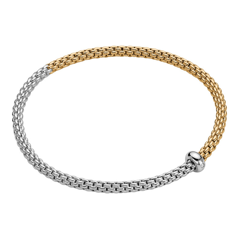 Diamond Bracelet in 18K White & Yellow Gold with Diamonds 01M08B2_BB_2_XBX