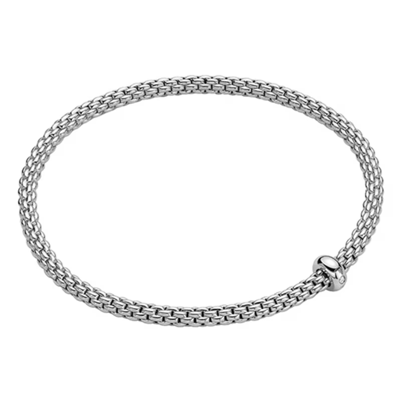 01M08BX_BB_B_XBX_00M Prima Diamond Bracelet In 18 Karat White Gold