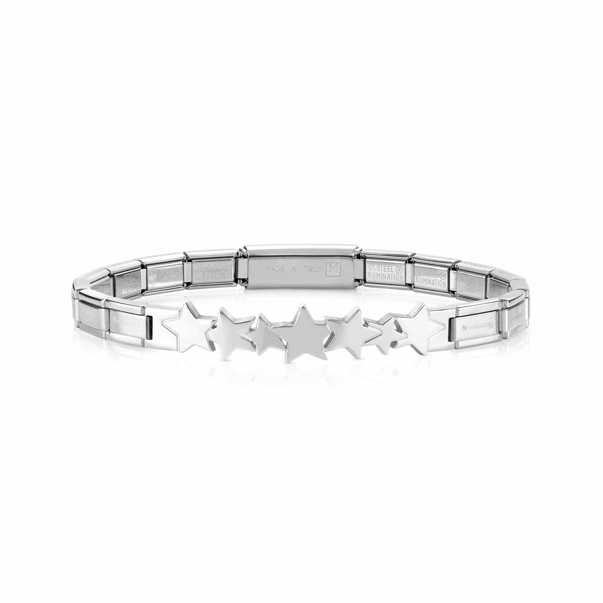 Trendsetter Bracelet with Stars in Stainless Steel