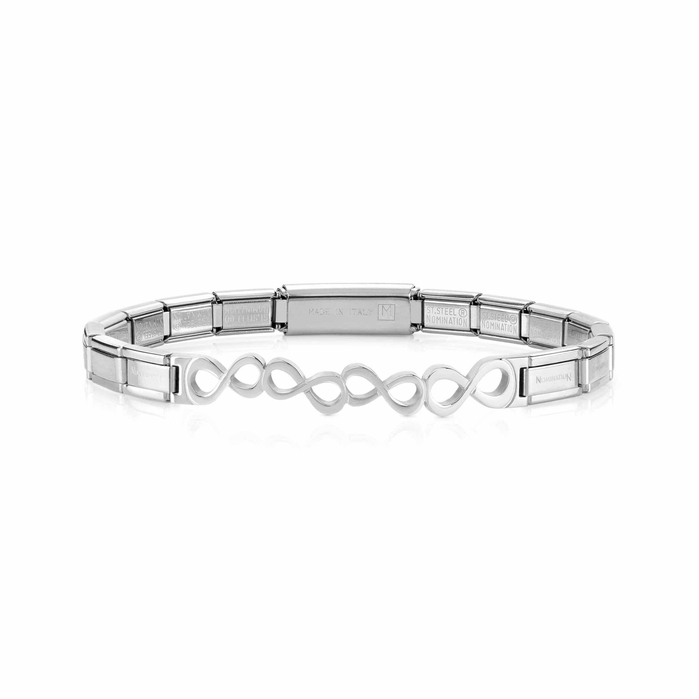 Trendsetter Bracelet with Infinity symbol in Stainless Steel