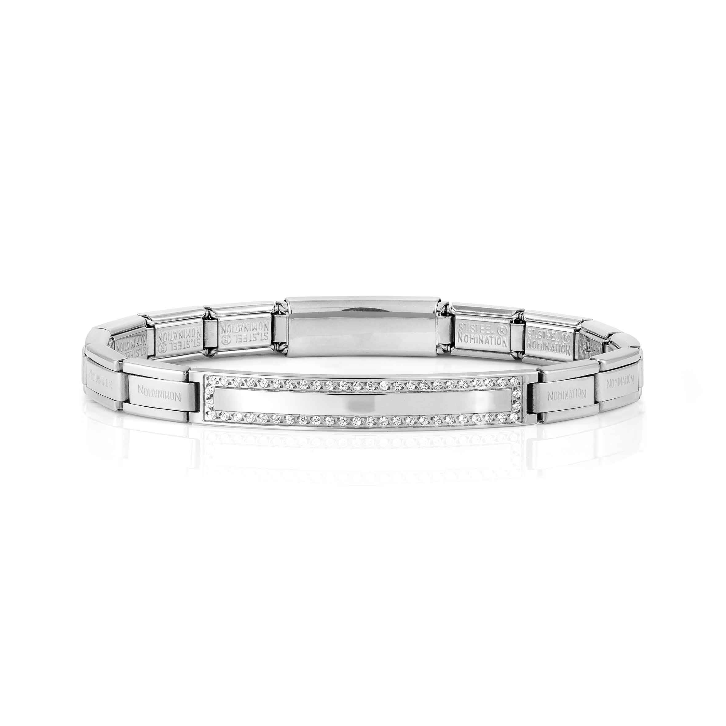 Trendsetter New York bracelet, plate with CZ