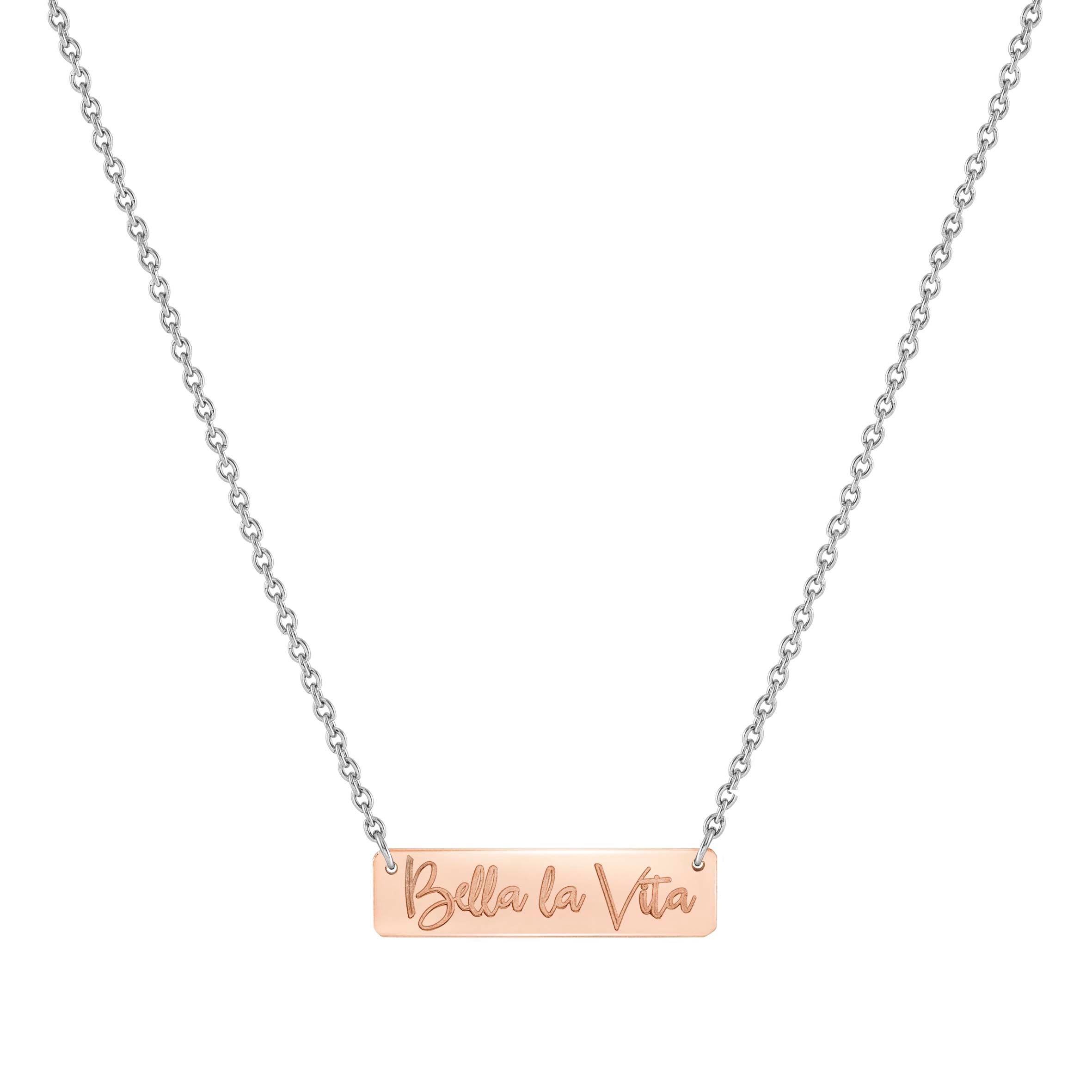 Special Edition necklace Bella La Vita plaque