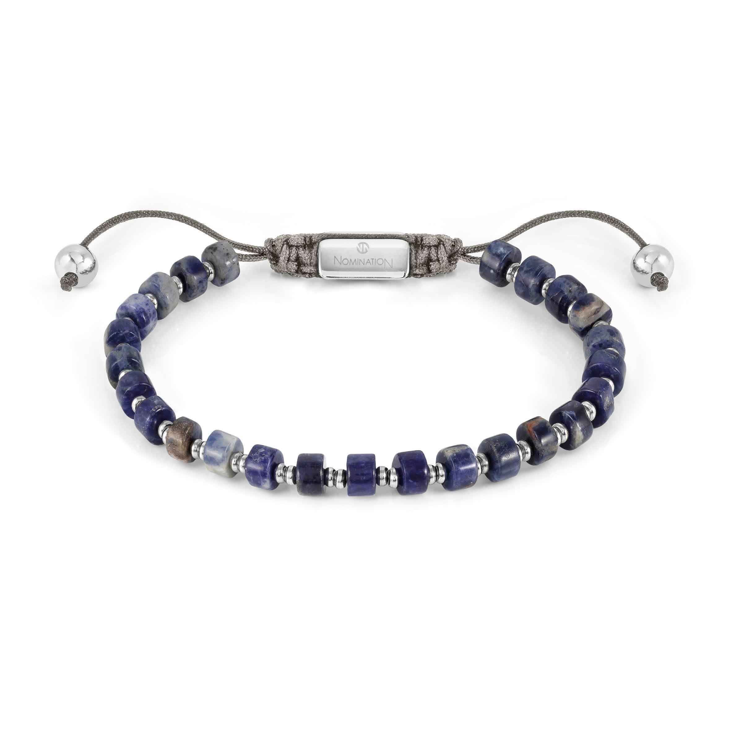 INSTINCTSTYLE bracelet, stones and stainless steel details