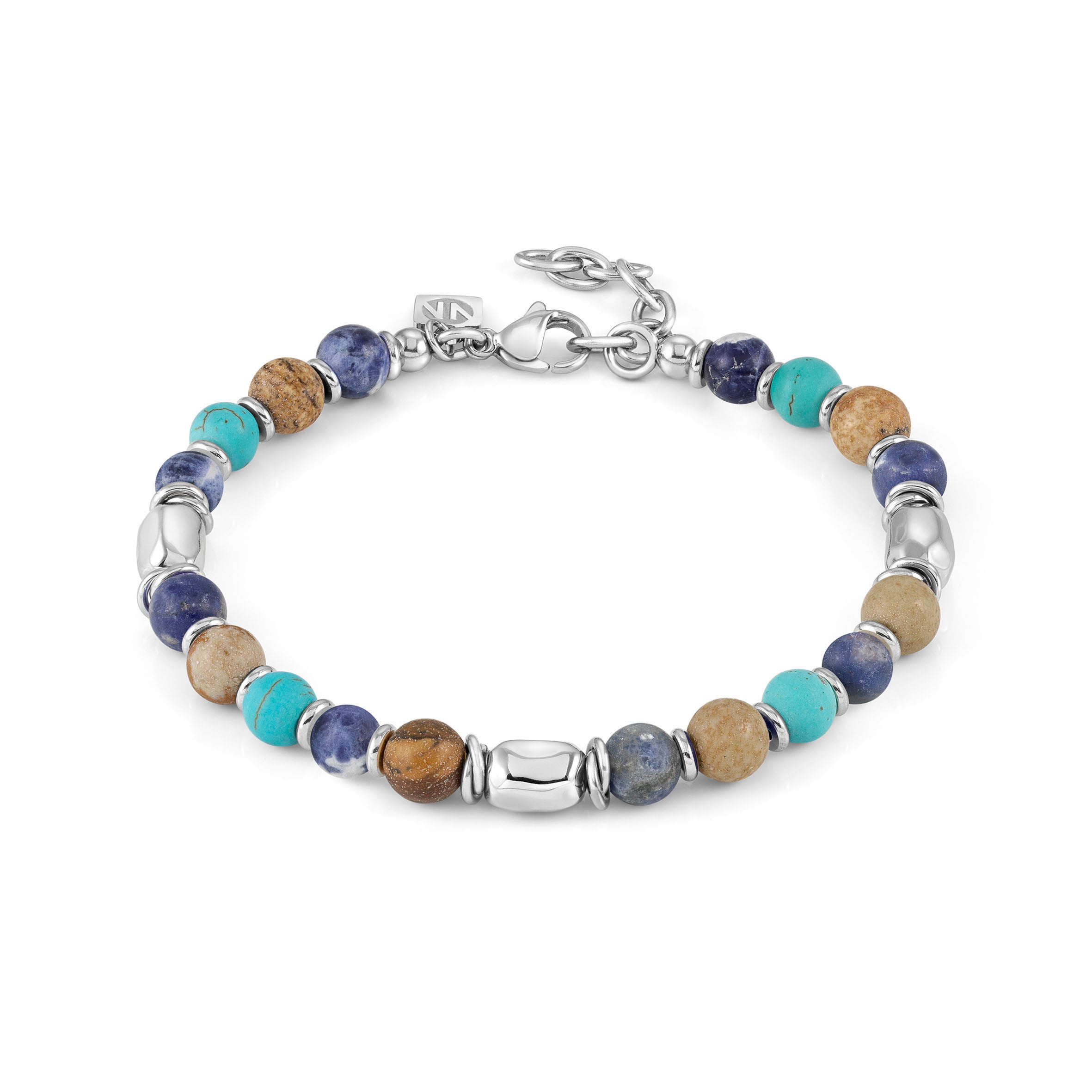 InstinctStyle Stones Ed. bracelet,2 Blues-Brown