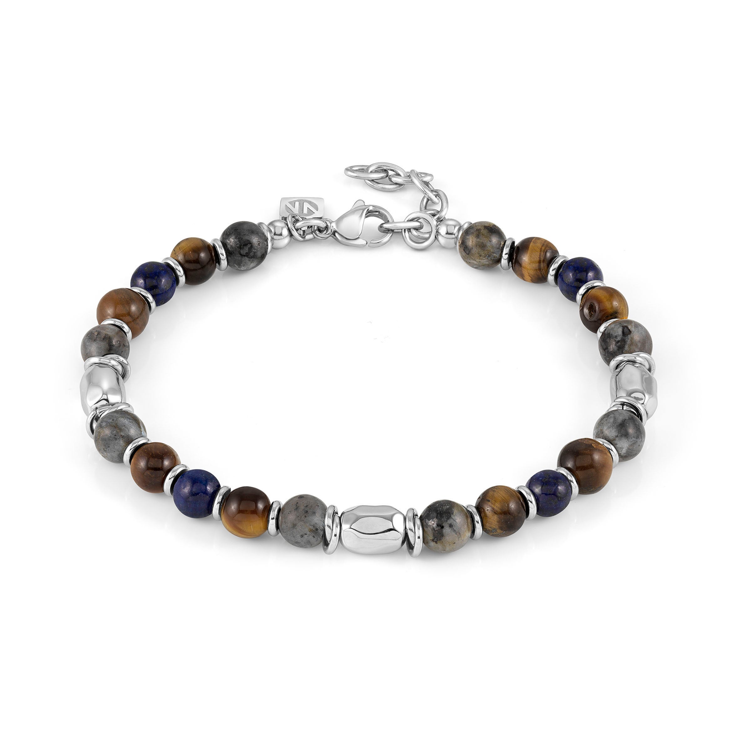 InstinctStyle Stones Ed. bracelet, Brown-Blue