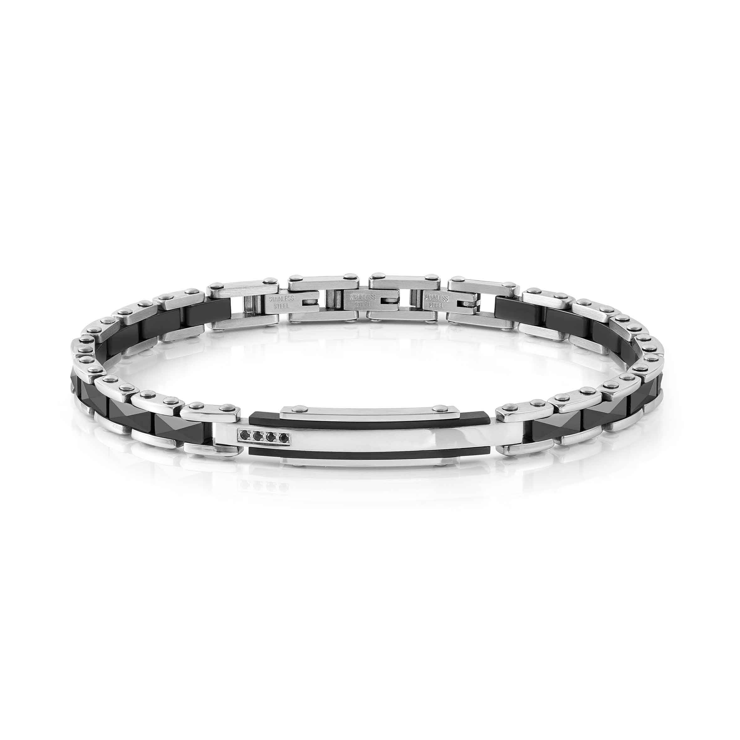 Strong Diamond bracelet, 4 Black Diamonds