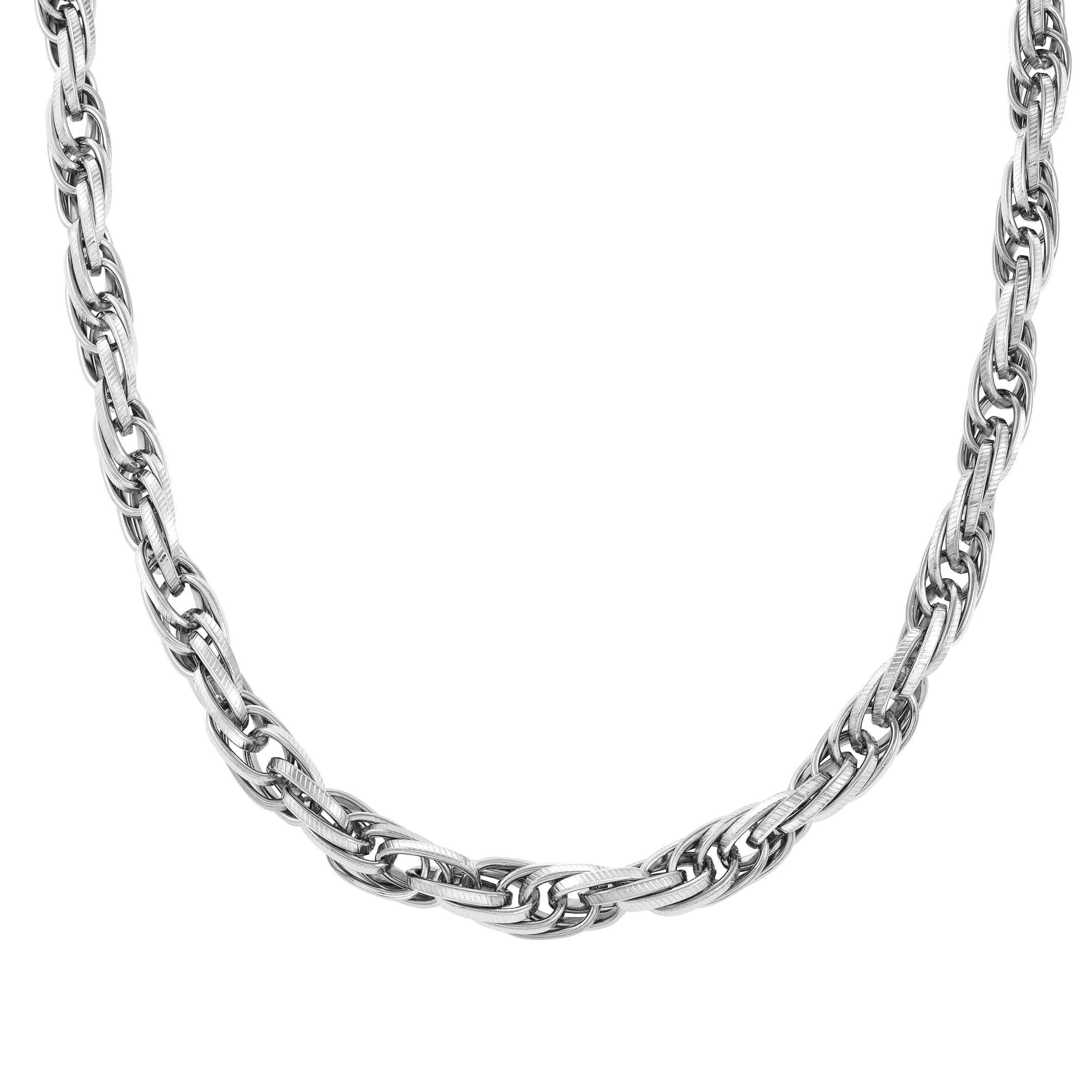 Silhouette chain necklace with finish
