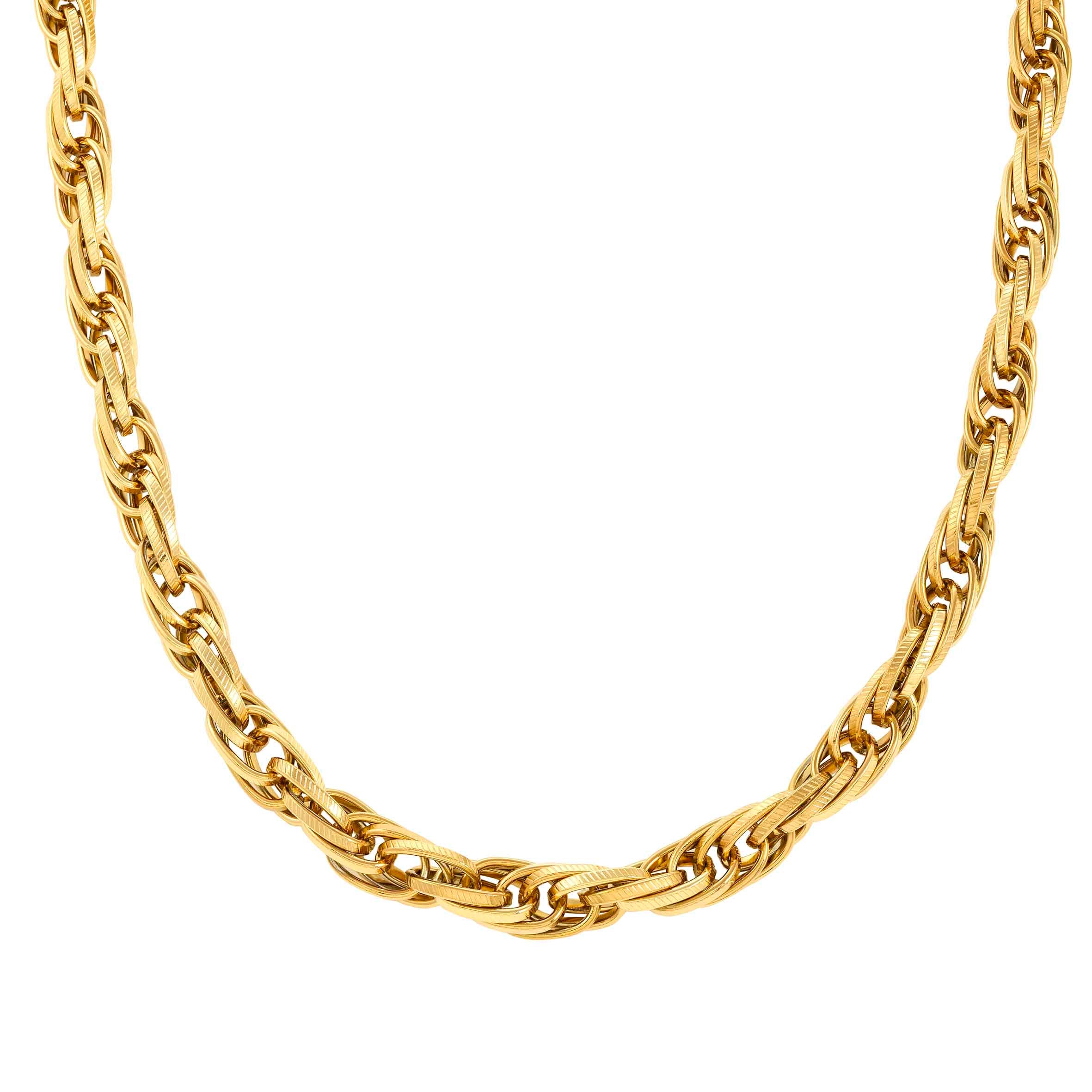 Silhouette intricate chain necklace