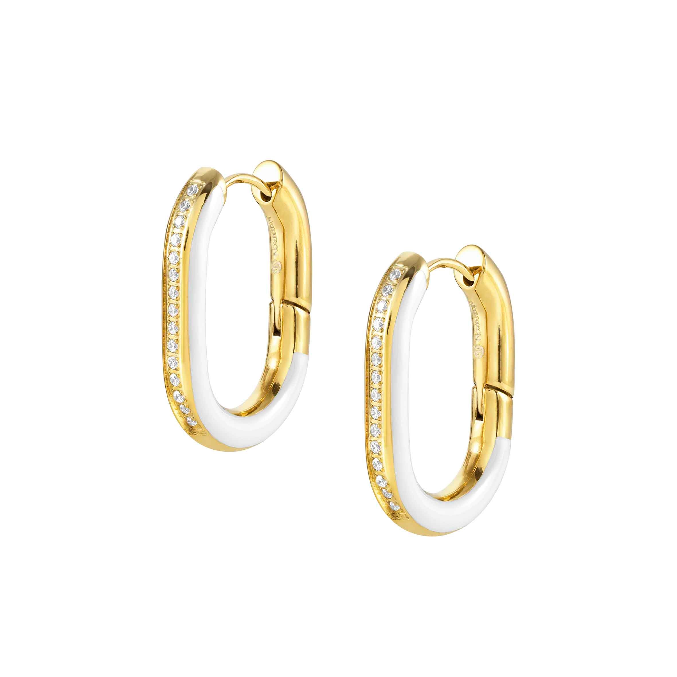 Drusilla earrings with enamel