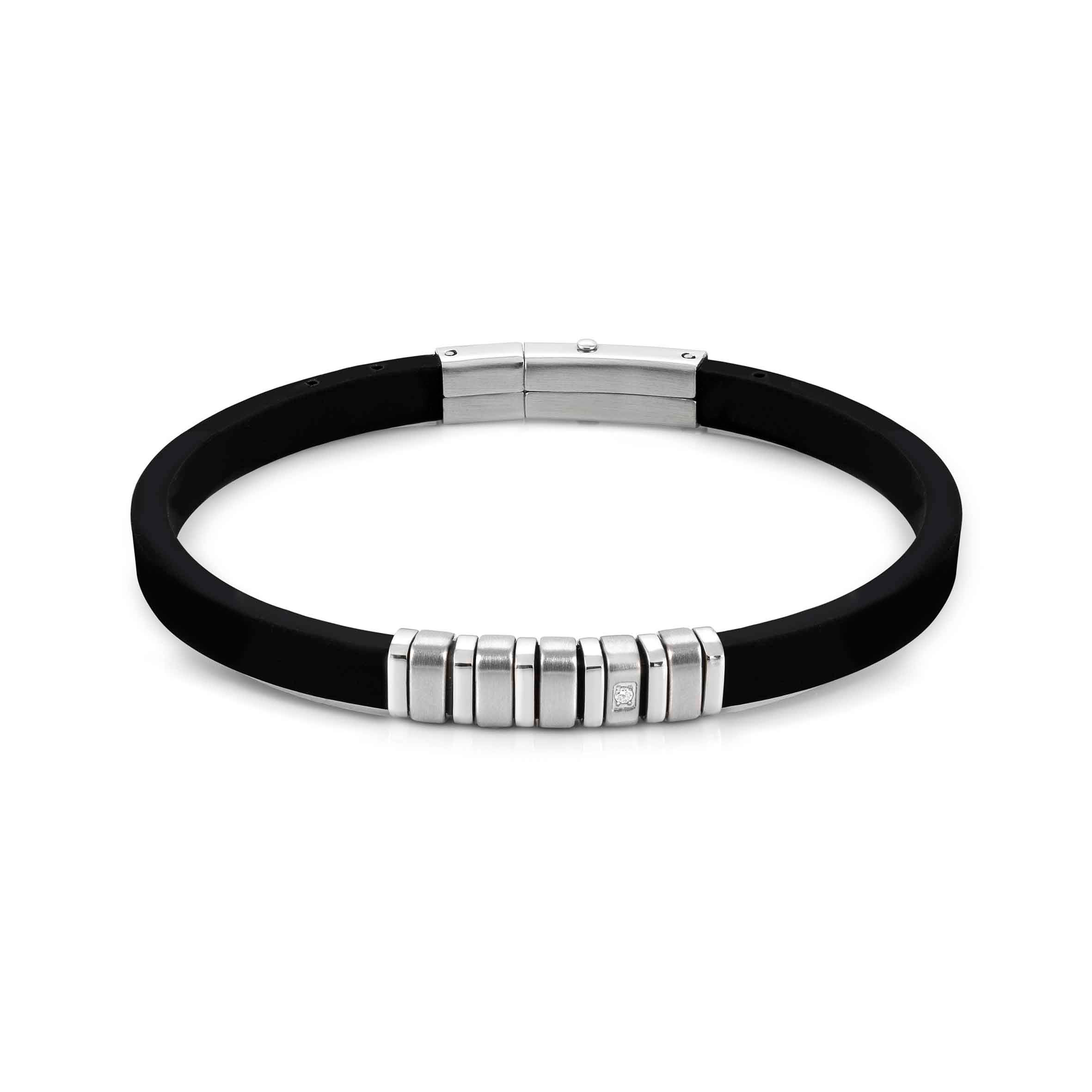 City bracelet with White stone