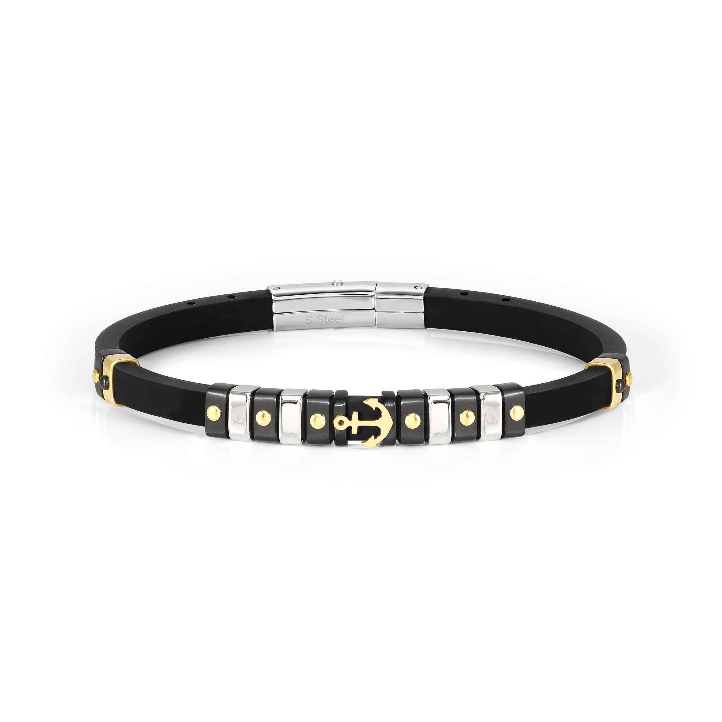 City bracelet with Anchor symbol and coloured details