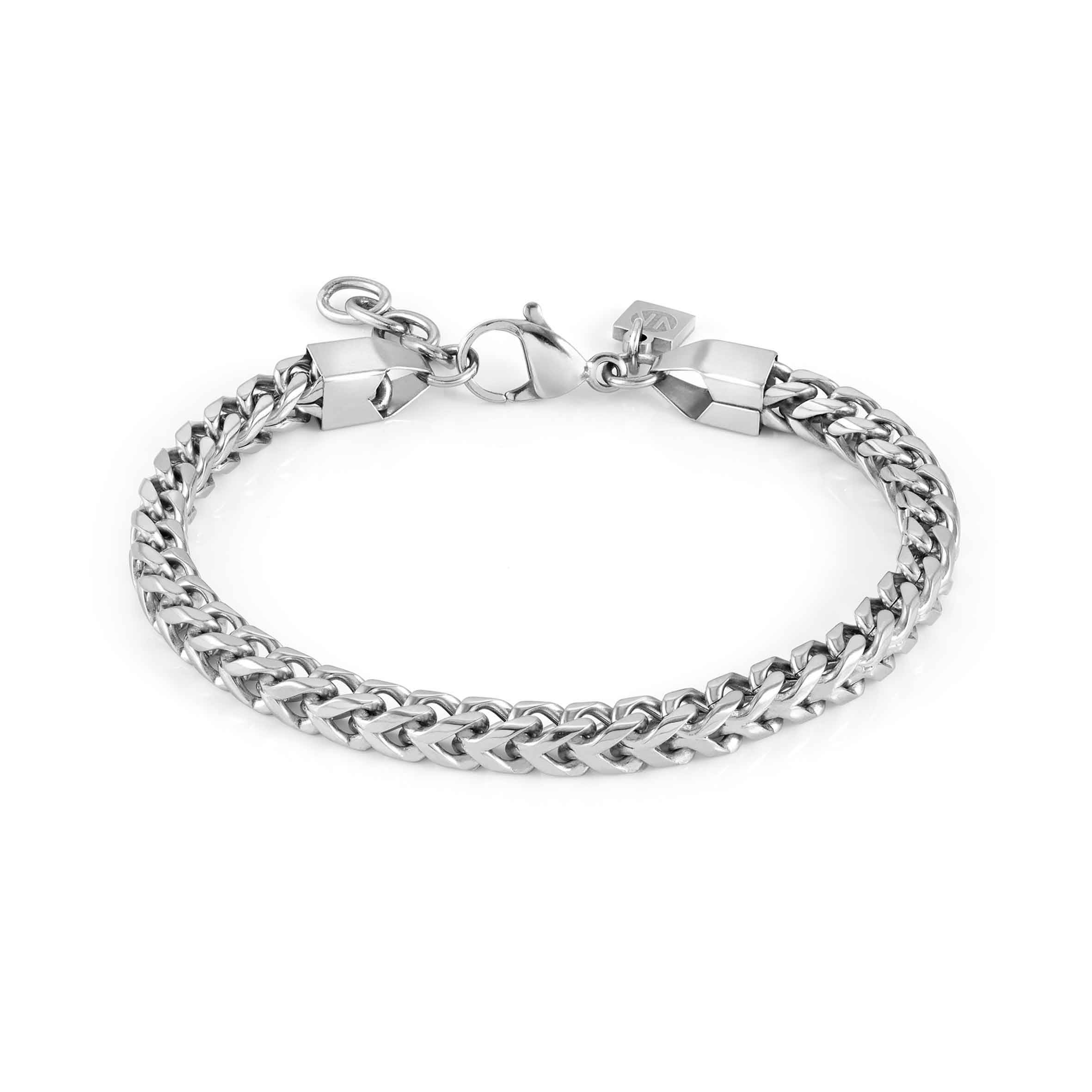 Mens bracelet in stainless steel