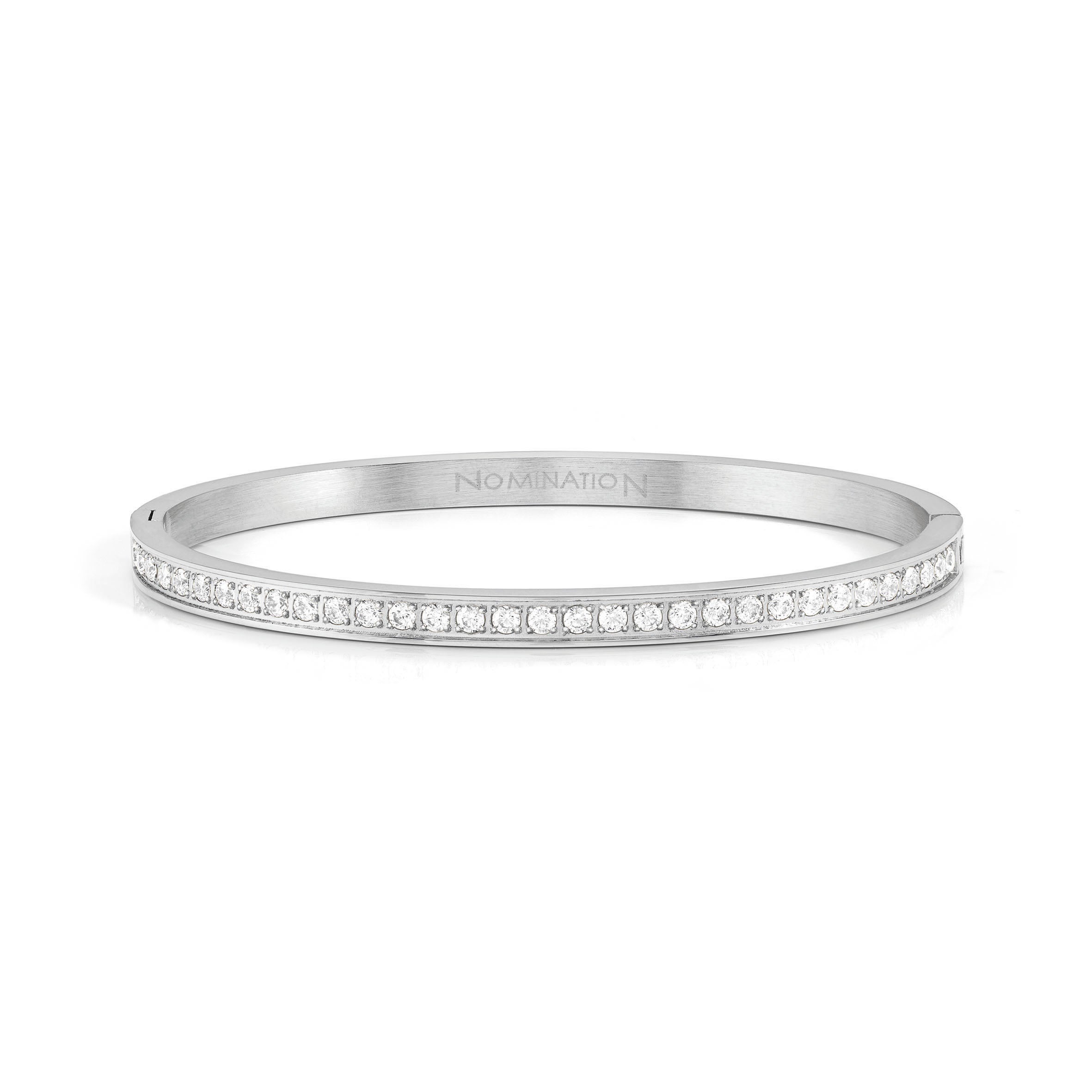 Pretty Bangles bracelet with White CZ
