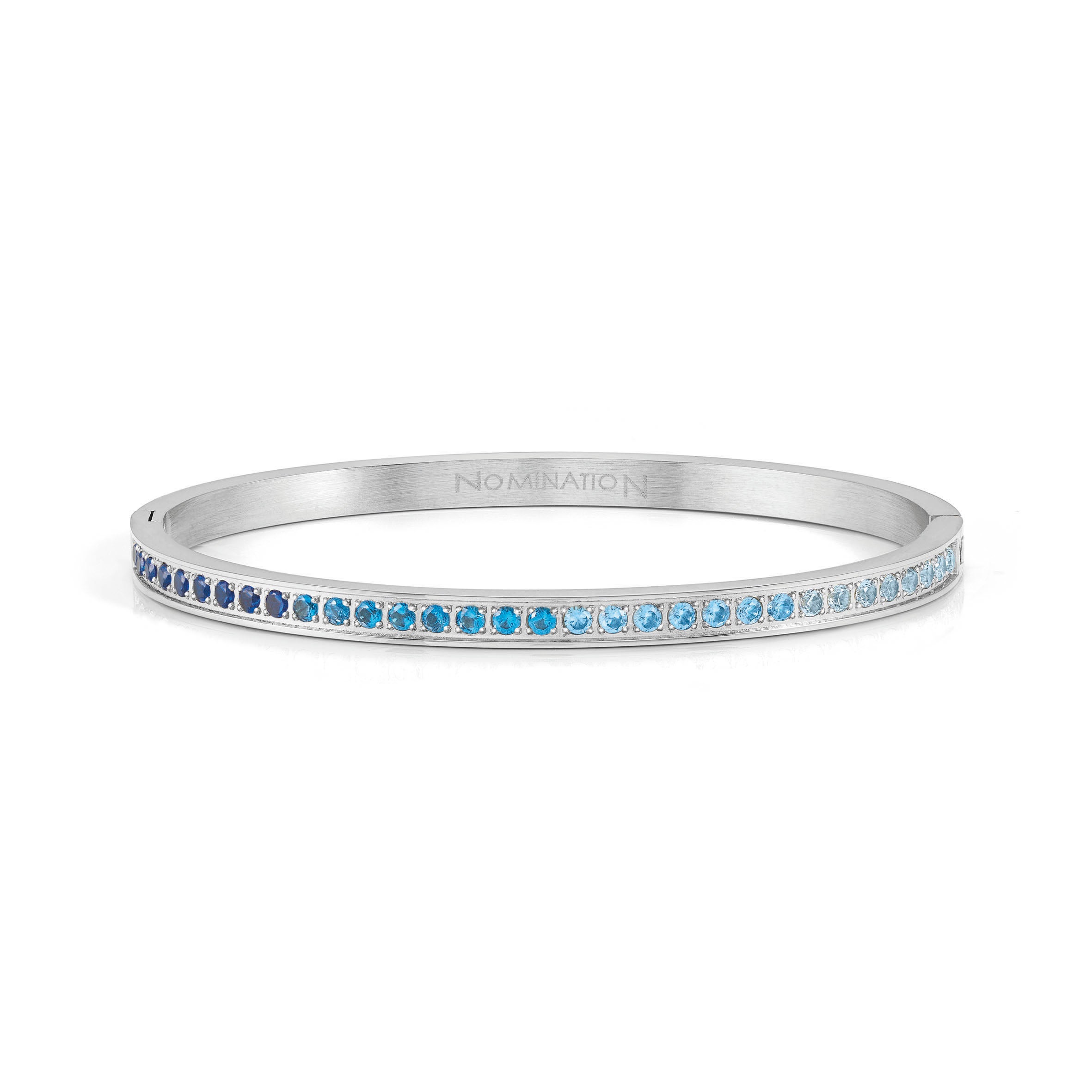 Pretty Bangles bracelet, Blue CZ Dégradé