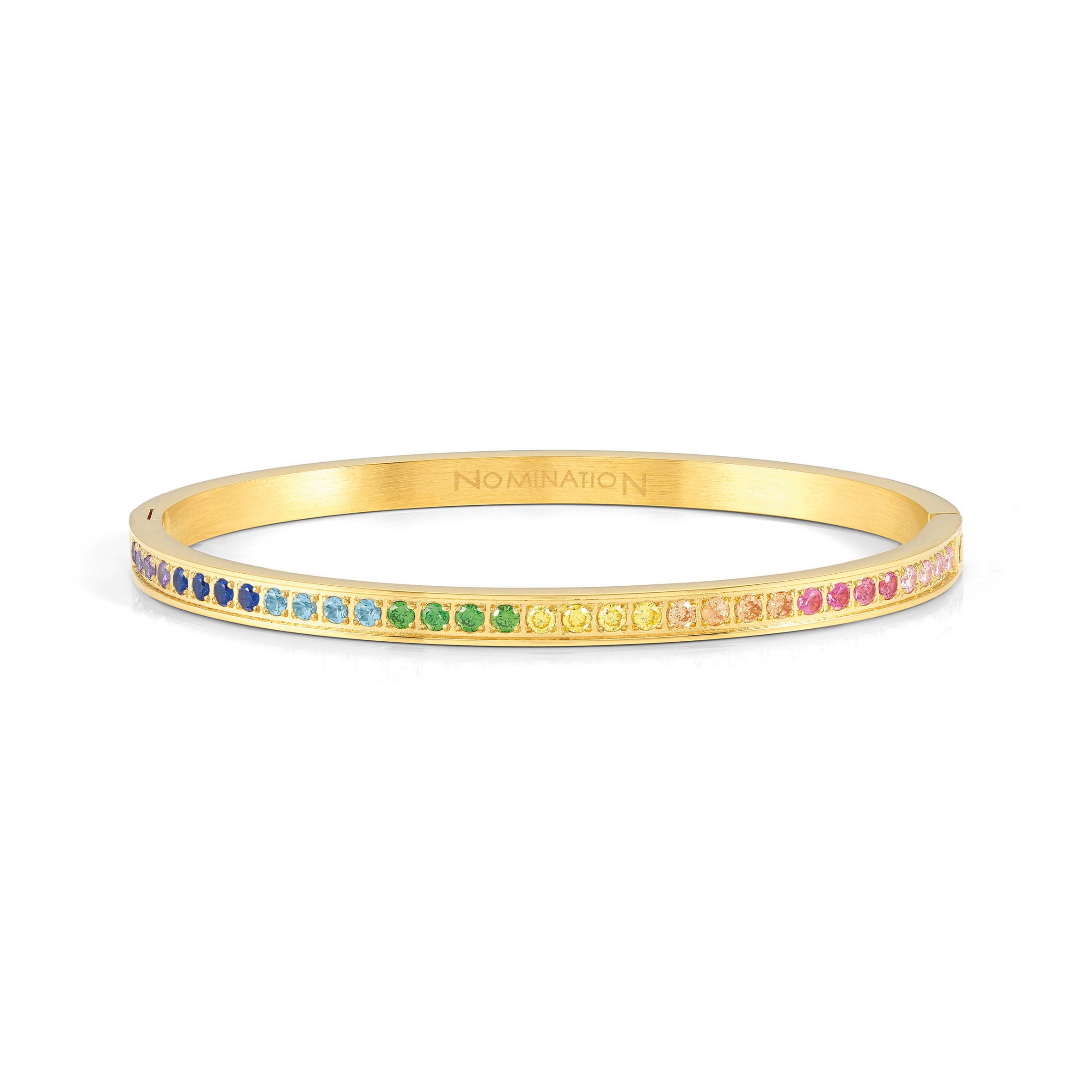 Pretty Bangles bracelet with coloured CZ