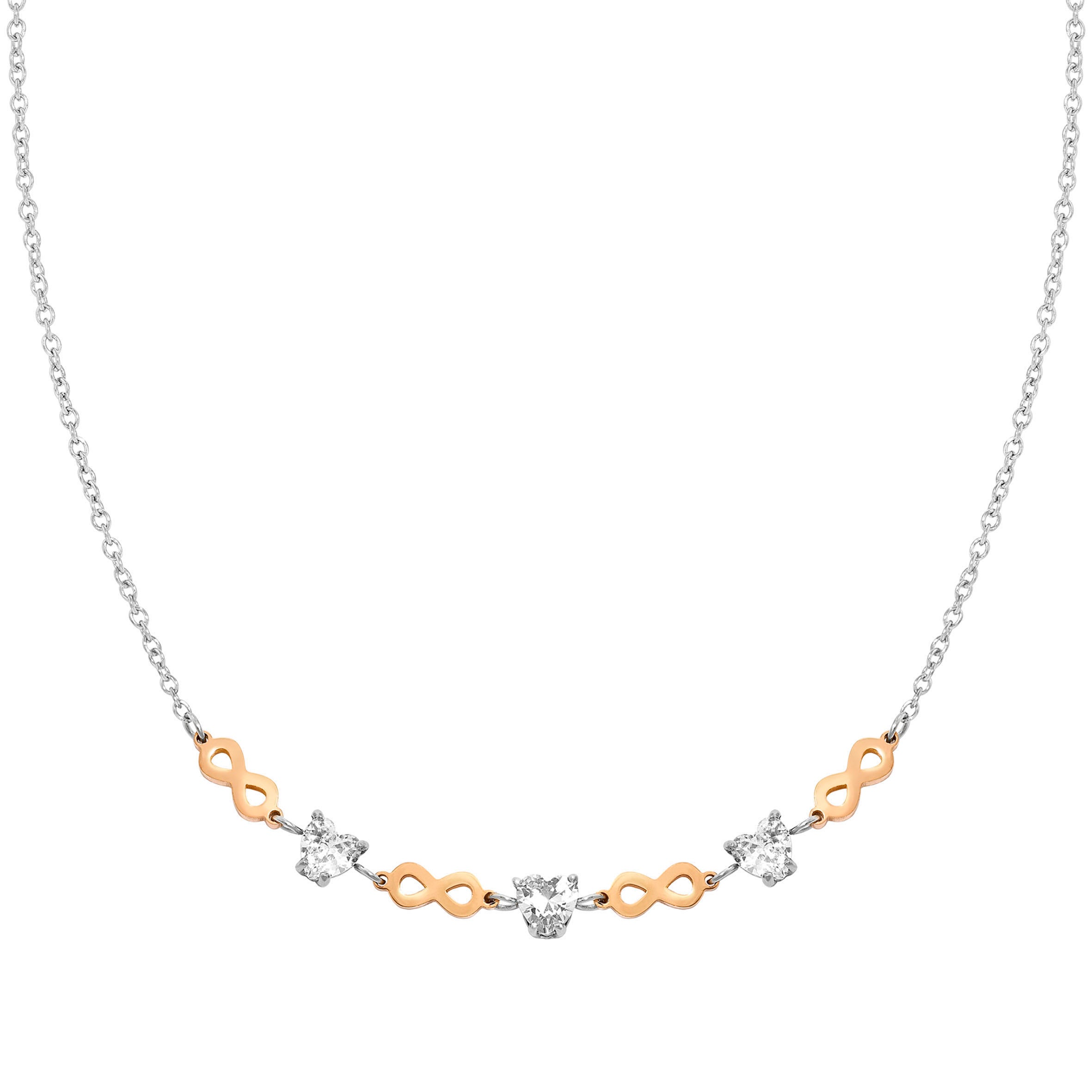 Principessina necklace,White CZ,Infinity