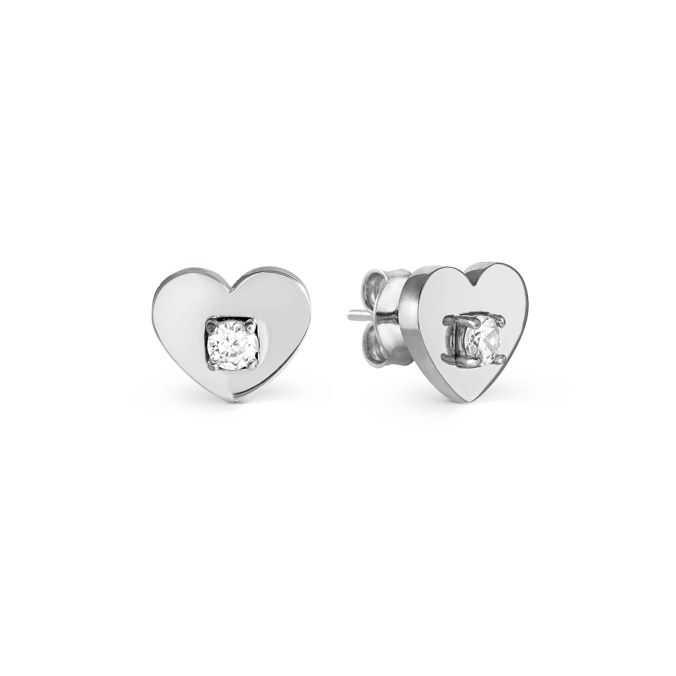 MySophie earrings, Heart and CZ
