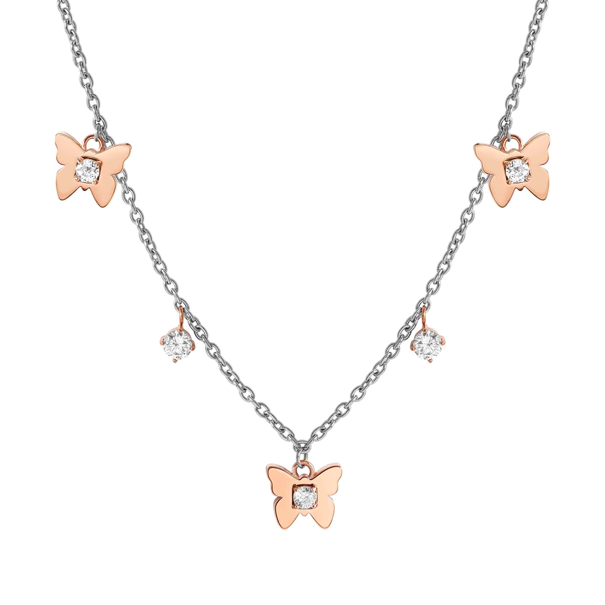 MySophie necklace, 3 Butterflies and CZ