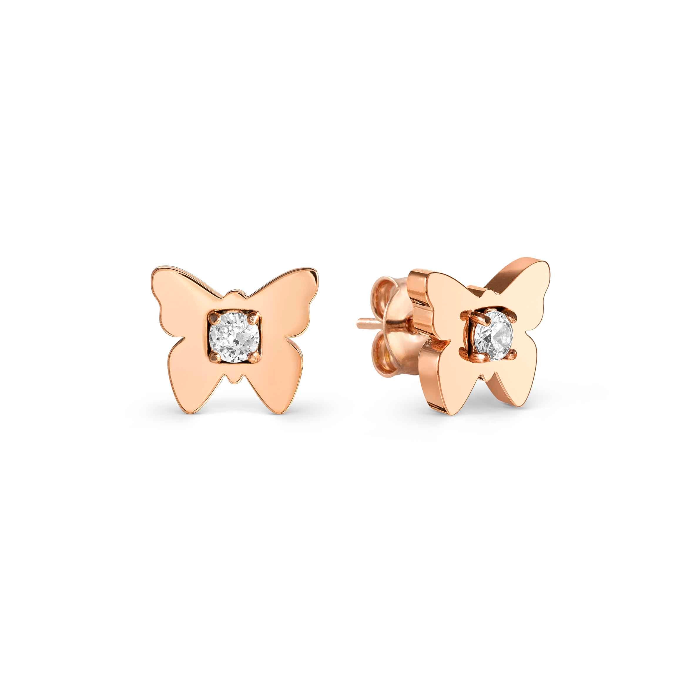 MySophie earrings, Butterfly and CZ