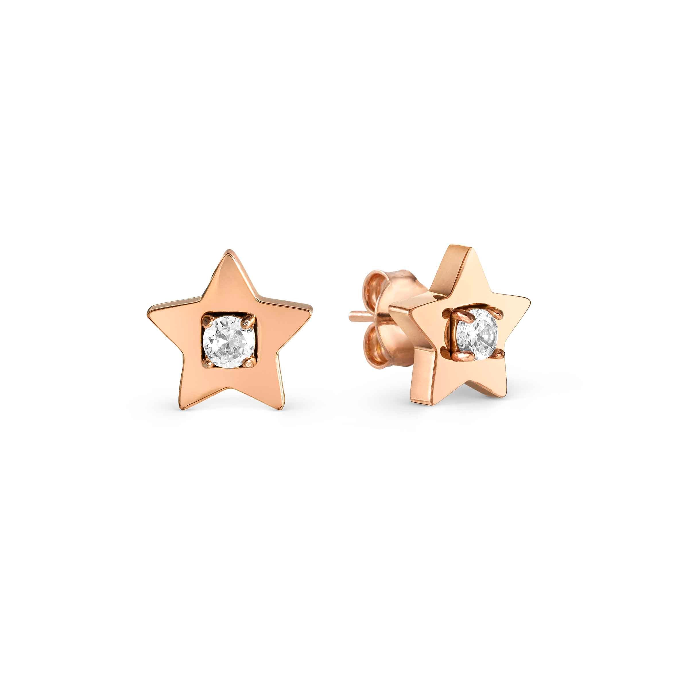 MySophie earrings, Star and CZ