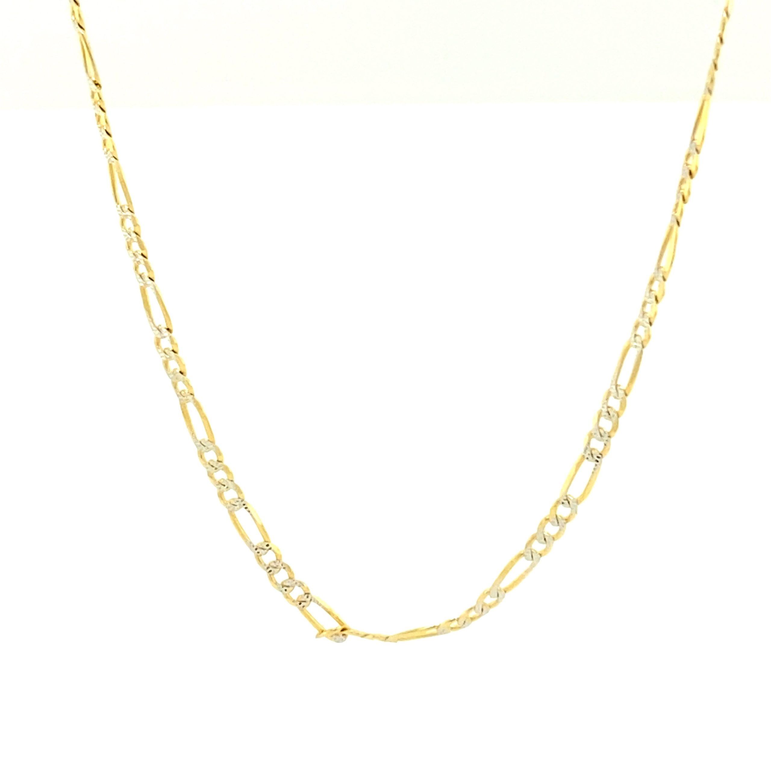 14K 2/t Gold Figaro Chain