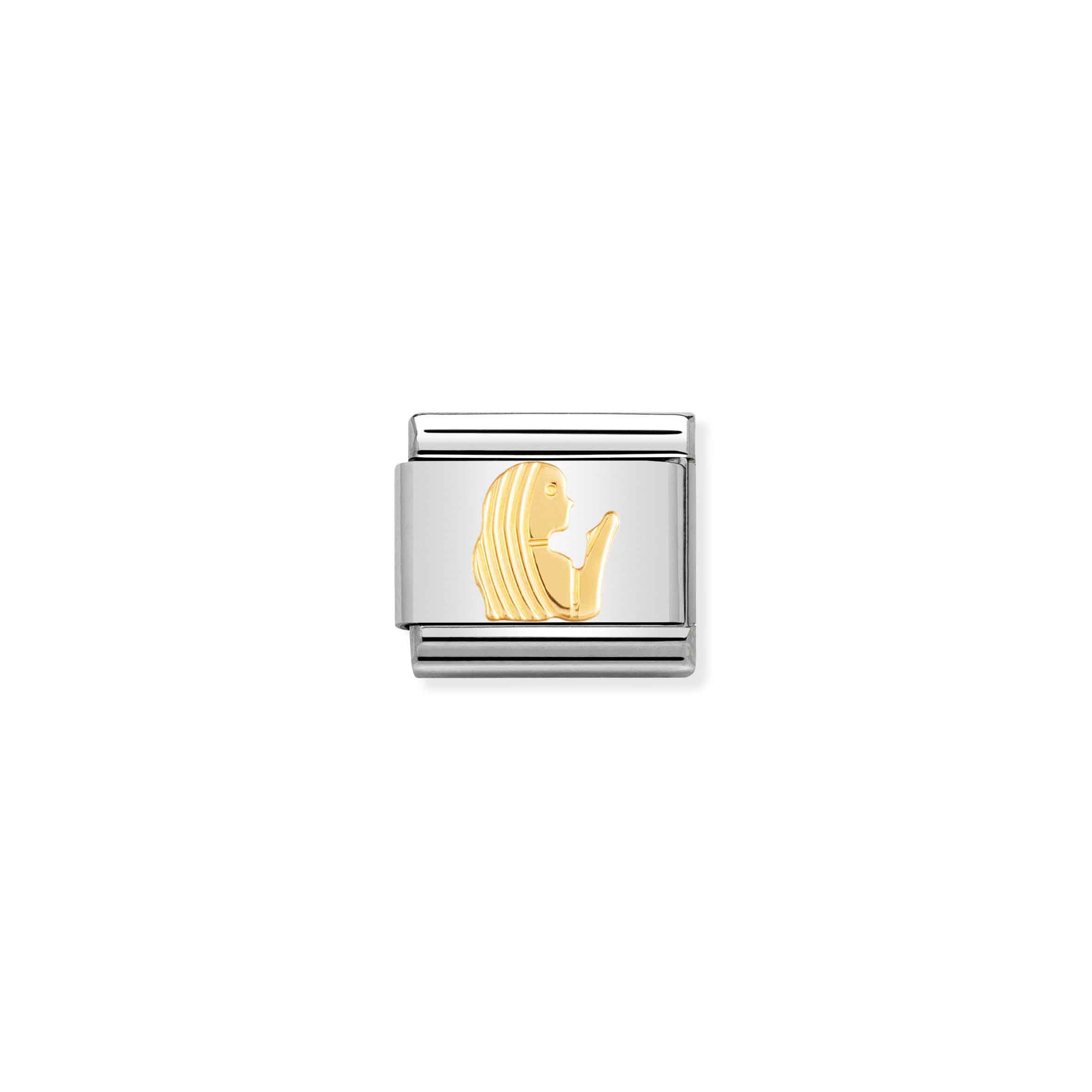 Charm, Composable Link, Virgo in bonded yellow gold