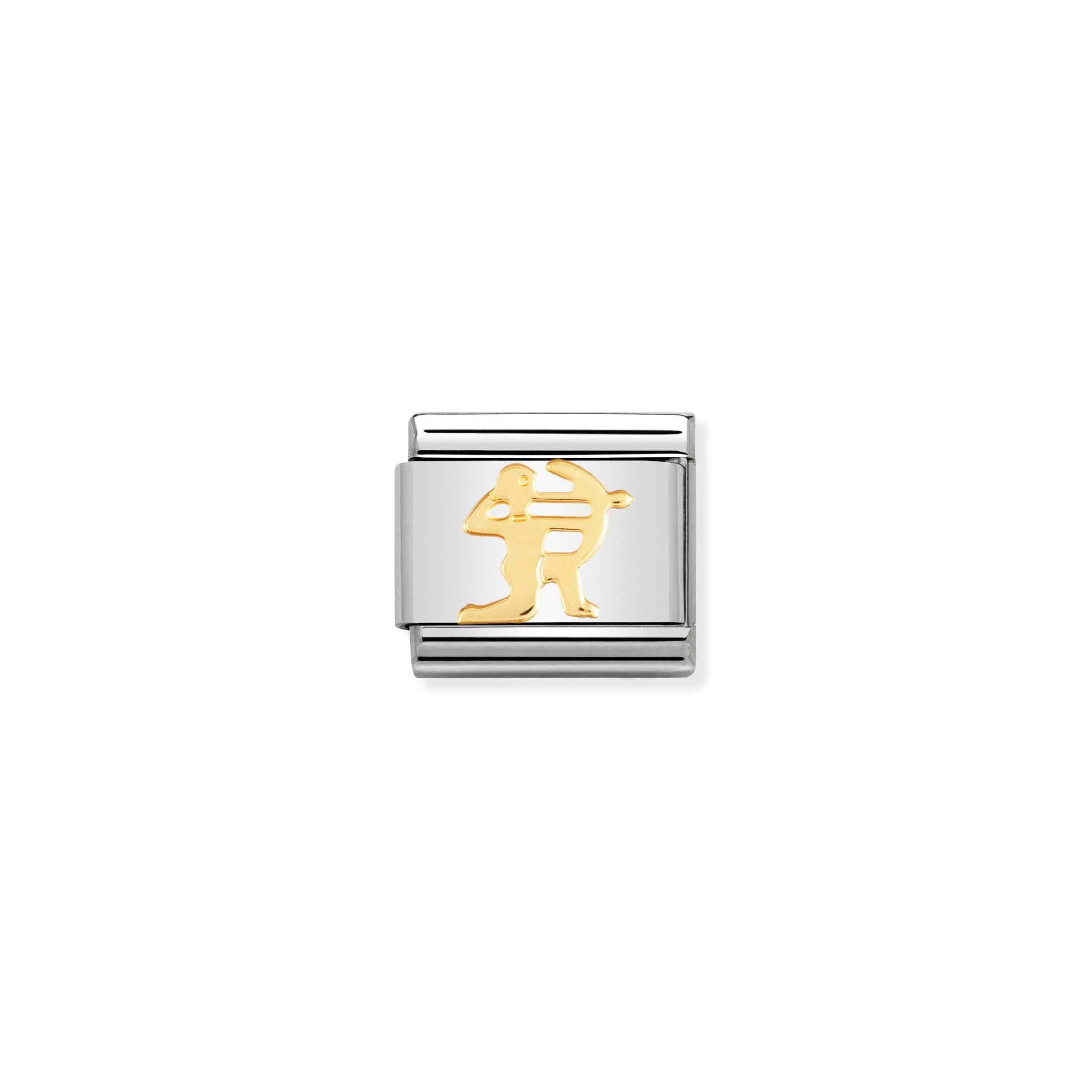 Charm, Composable Link, Sagittarius in bonded yellow gold