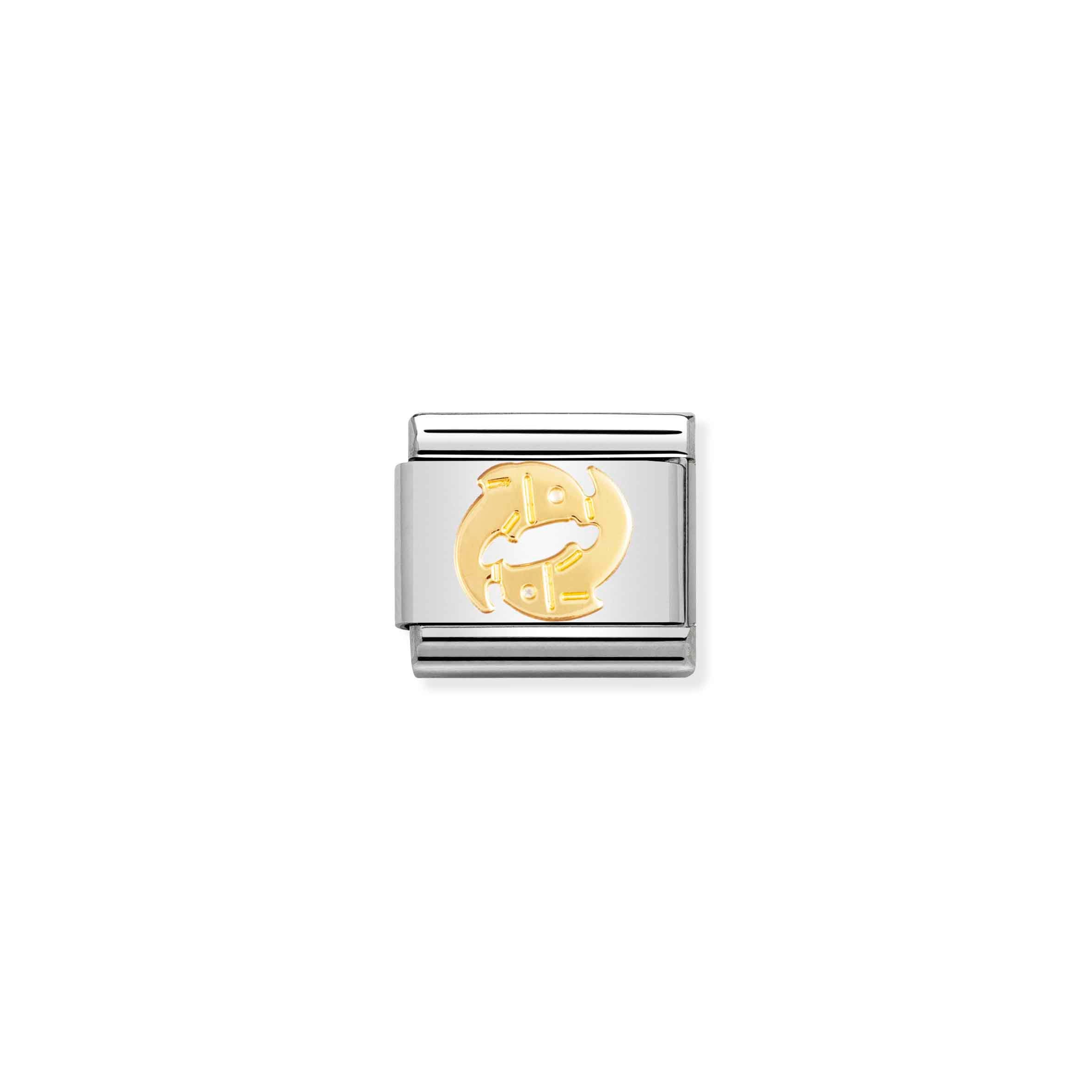 Charm, Composable Link, Pisces in bonded yellow gold