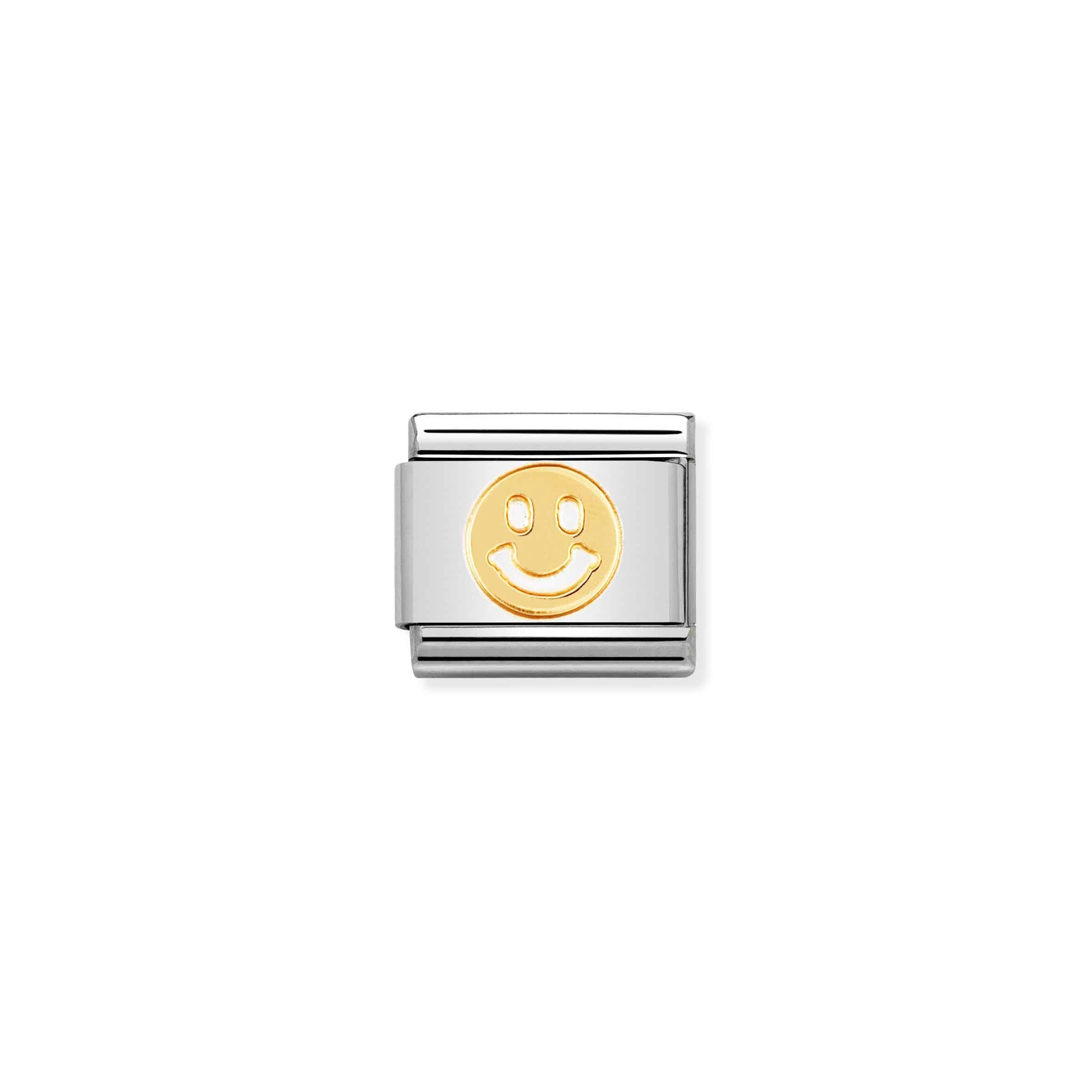 Charm, Composable Link, Smile in Gold