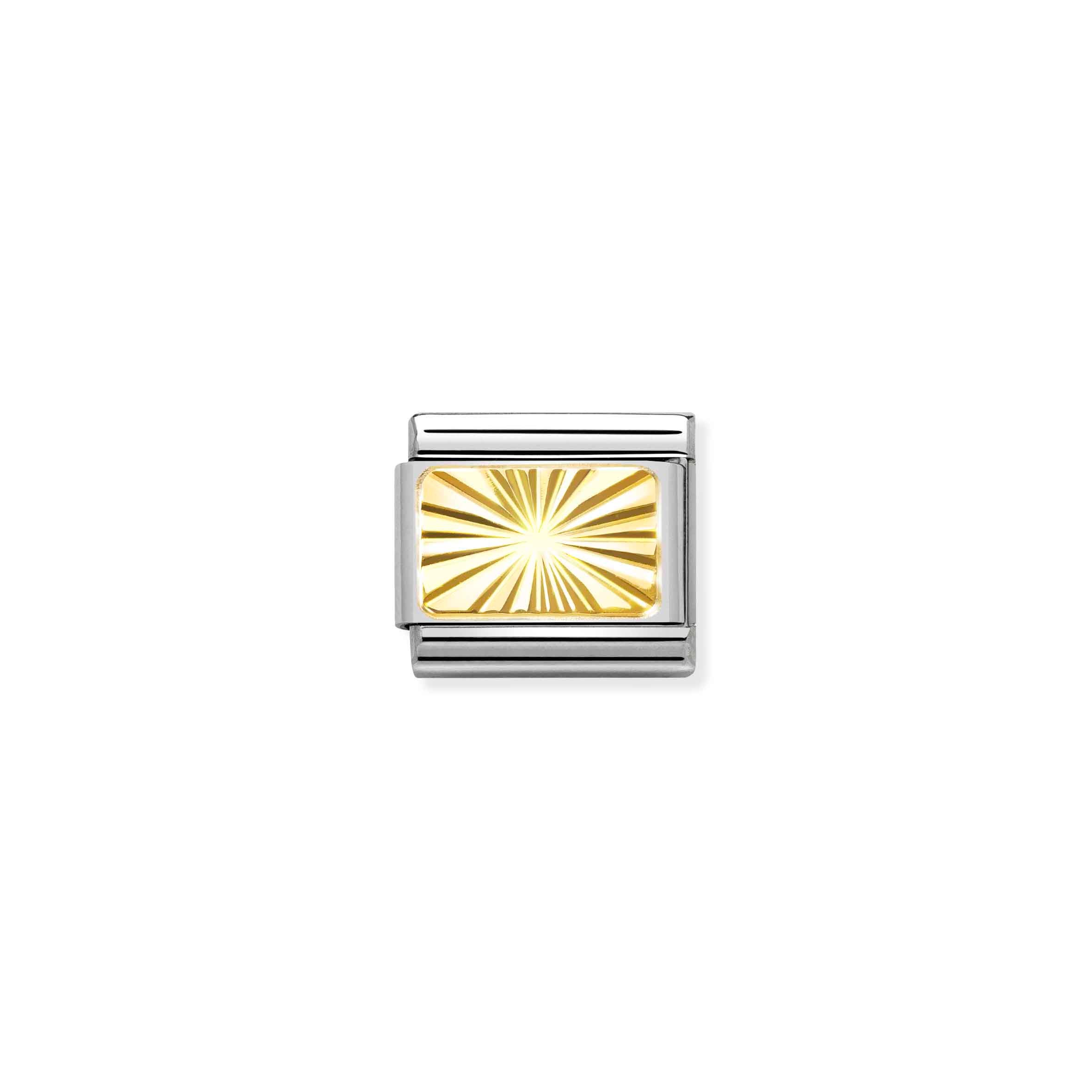 Charm, Composable Link, Plate, etched detail