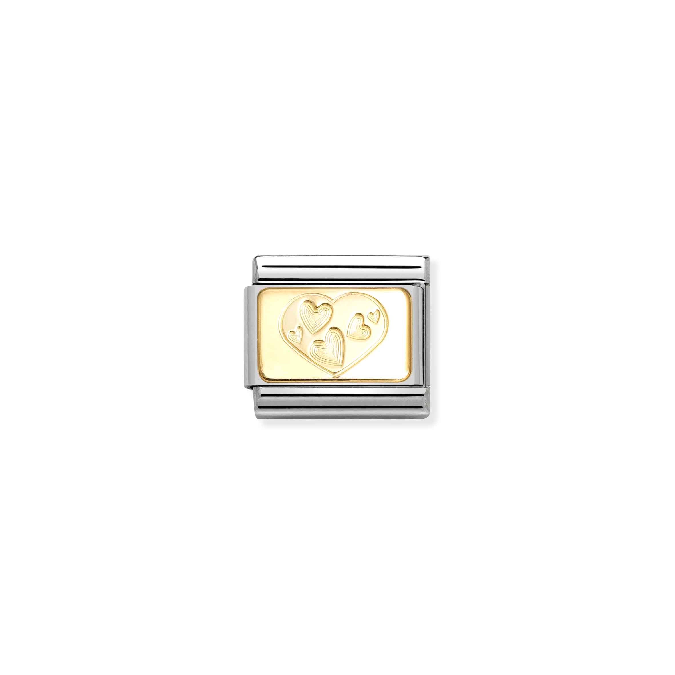 Charm, Composable Link, Hearts Plaque