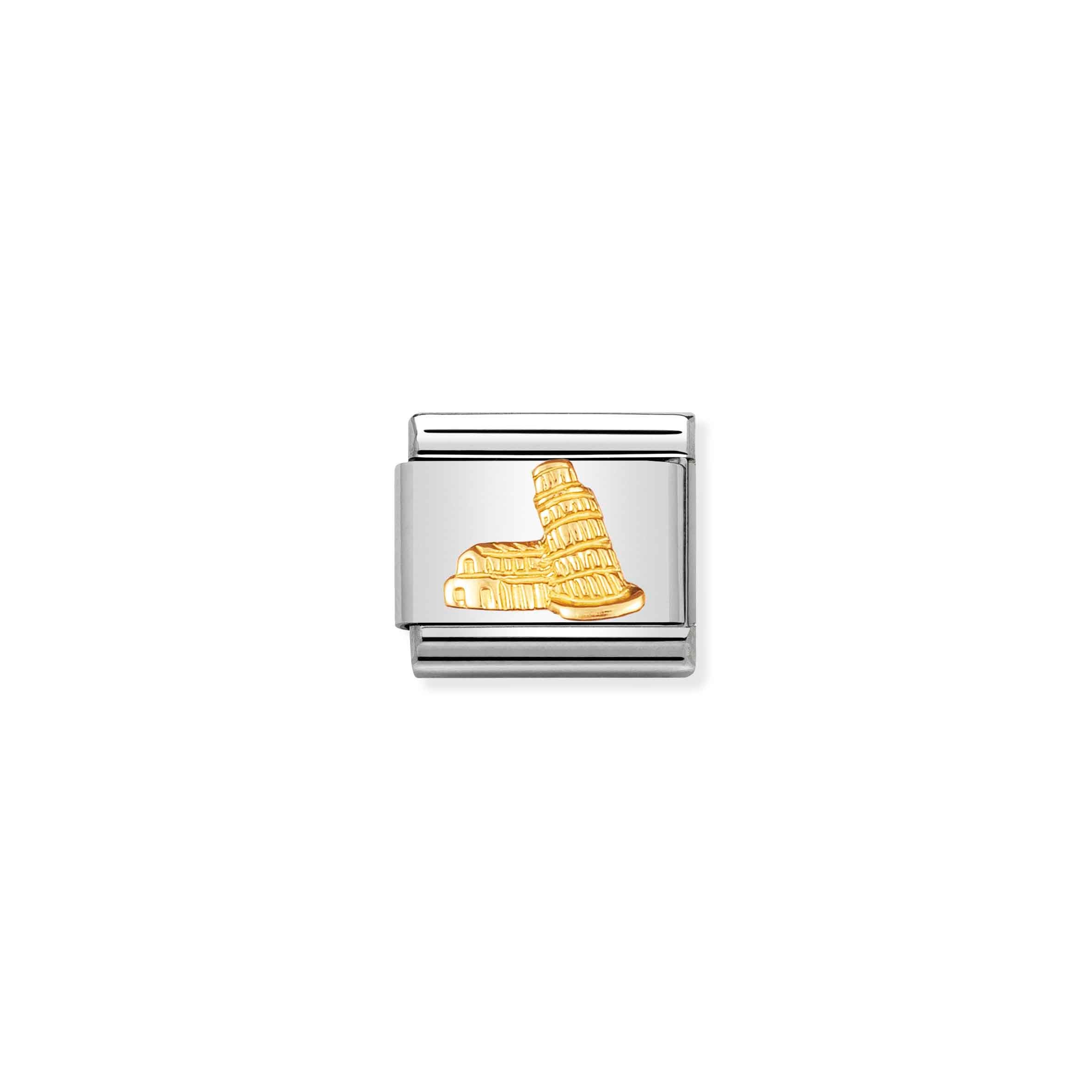 Charm, Composable Link, Tower of Pisa in Yellow Gold